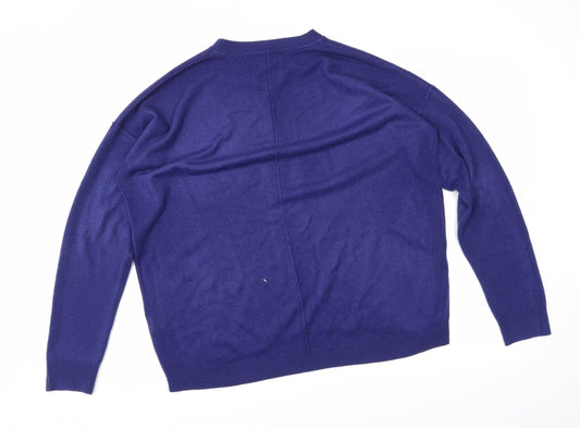 debanams Womens Blue Pullover Jumper Size 14