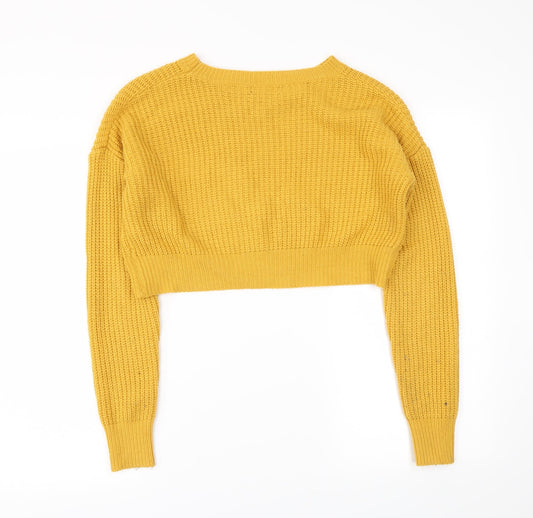 newlook Boys Yellow Pullover Jumper Size 14-15 Years