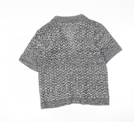 Pulse Womens Black Cardigan Jumper Size S
