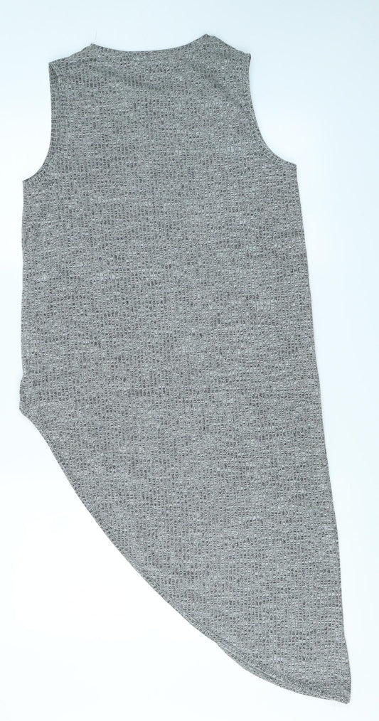 Papaya Womens Grey Basic T-Shirt Size 10