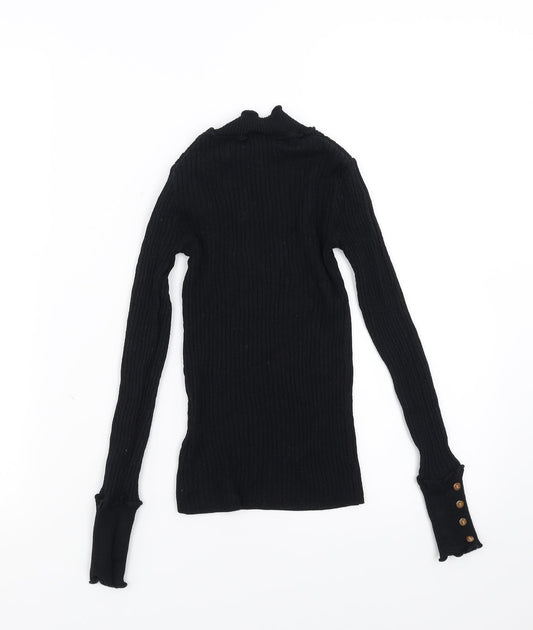 Topshop Womens Black Pullover Jumper Size 8