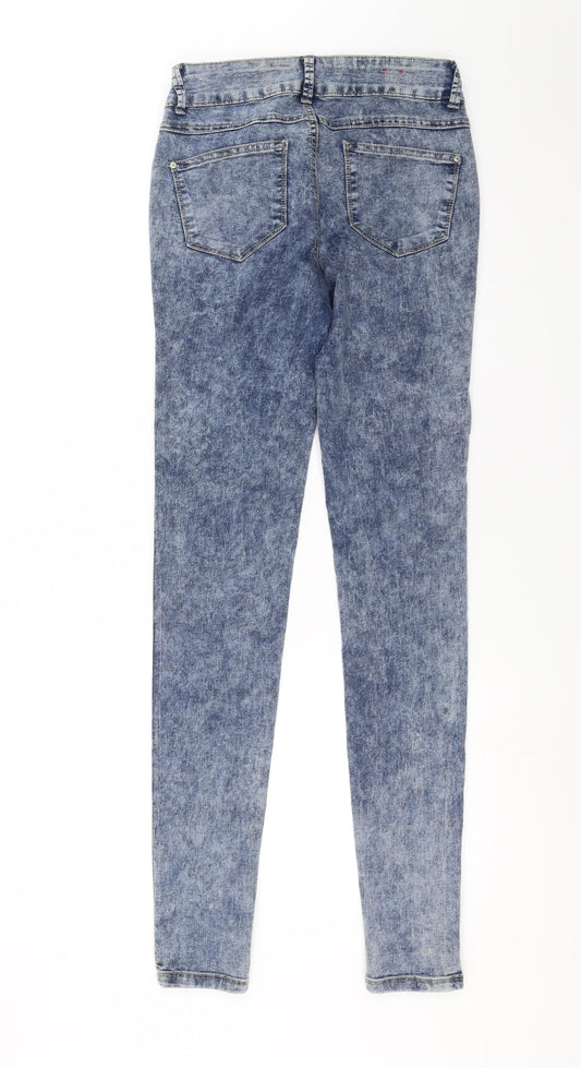 Yesyes Womens Blue Denim Skinny Jeans Size 8 L32 in - Super Skinny