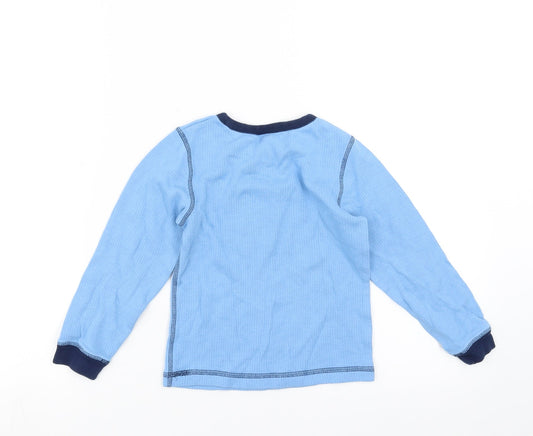 Marks and Spencer Boys Blue Solid Pyjama Top Size 6-7 Years - Manchester City Football Club