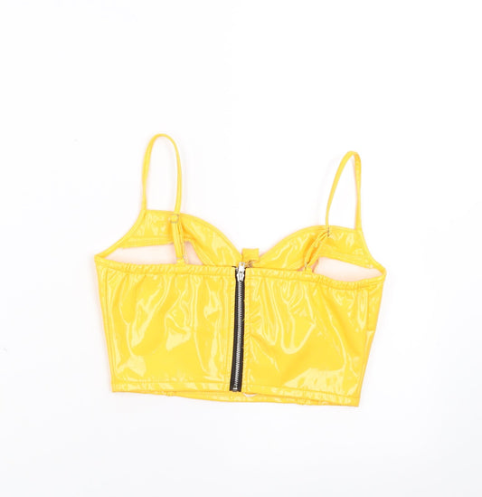 Nanana Womens Yellow Camisole Blouse Size 6 - bra top