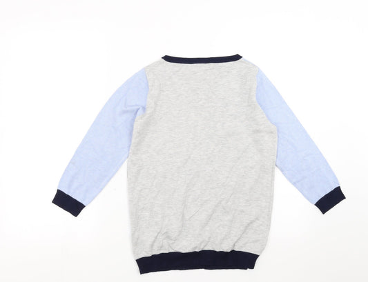 M&Co Womens Blue Pullover Jumper Size 10