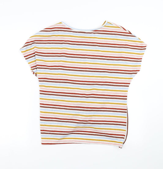 New Look Womens Multicoloured Striped Pullover Jumper Size M - Twist front