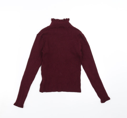 NEXT Girls Purple Pullover Jumper Size 8 Years