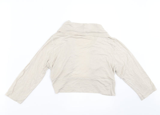 Kurt Muller Womens Beige Shrug Jumper Size S