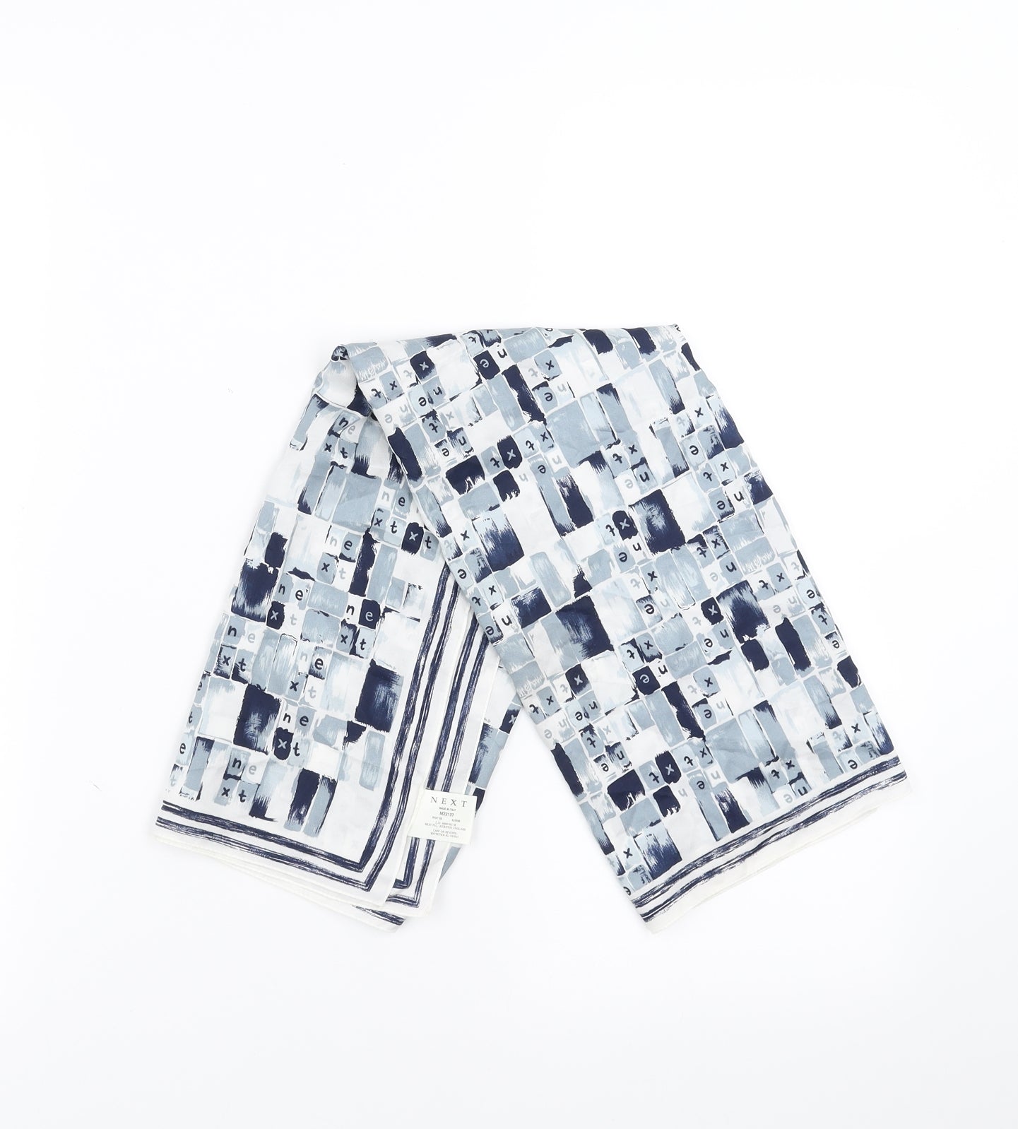 NEXT Womens Blue Geometric Scarf