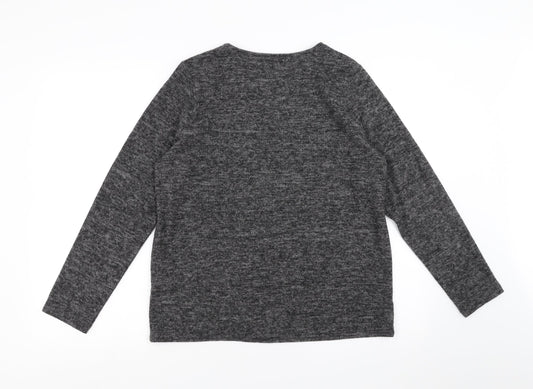 Sainsburys Womens Grey Pullover Jumper Size 12 - lips