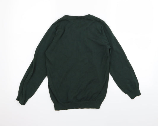 TU school Boys Green Pullover Jumper Size 10 Years - School jumper