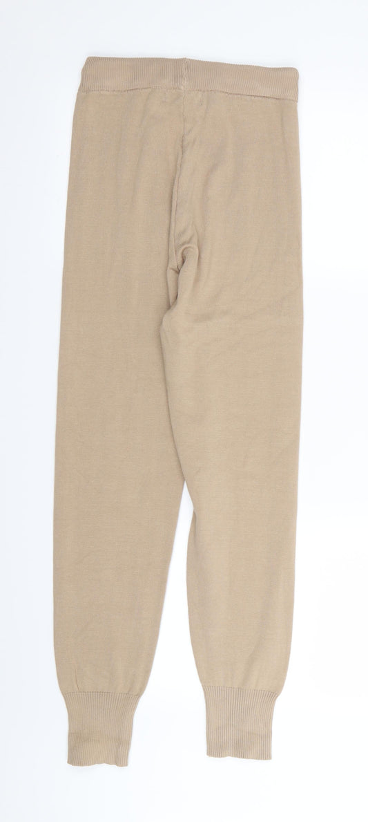 Yu & Me Womens Beige Jogger Trousers Size S L30 in - Stretch waistband