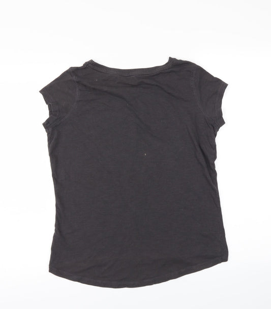ACE Womens Black Basic T-Shirt Size S