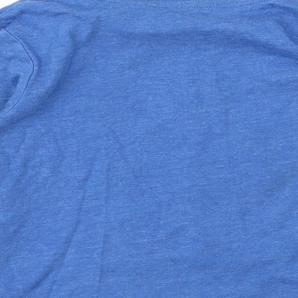 Primark Boys Blue Animal Print Basic T-Shirt Size 3-4 Years
