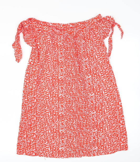 Papaya Womens Red Polka Dot Fit & Flare Size 10