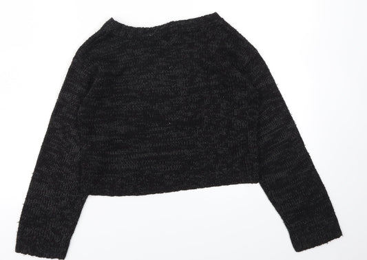 YD Girls Black Pullover Jumper Size 10-11 Years
