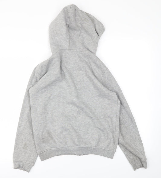 YD Girls Grey Full Zip Hoodie Size 12-13 Years