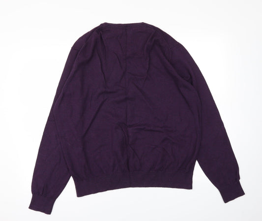 Racing Green Mens Purple Pullover Sweatshirt Size XL