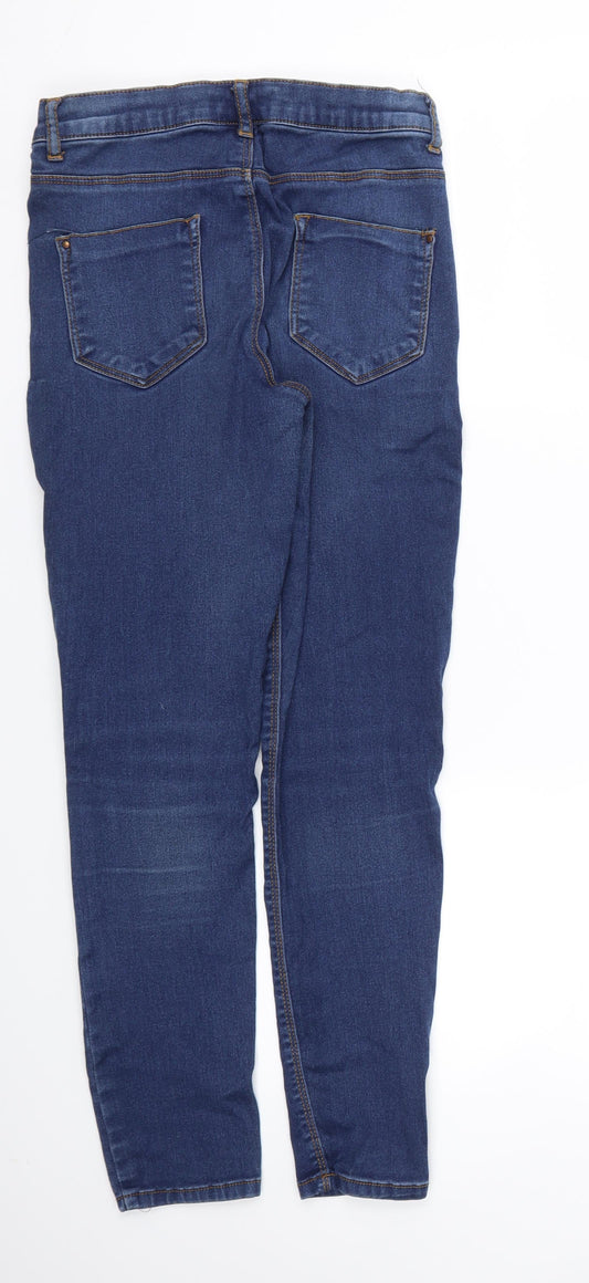 Dorothy Perkins Womens Blue Skinny Jeans Size 10 L27 in