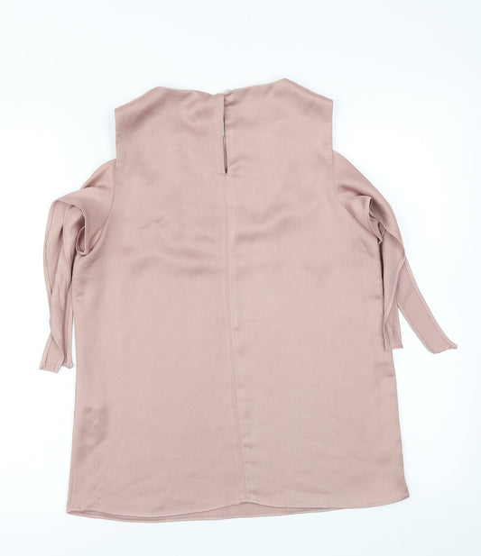 Oasis Womens Pink Basic T-Shirt Size 8