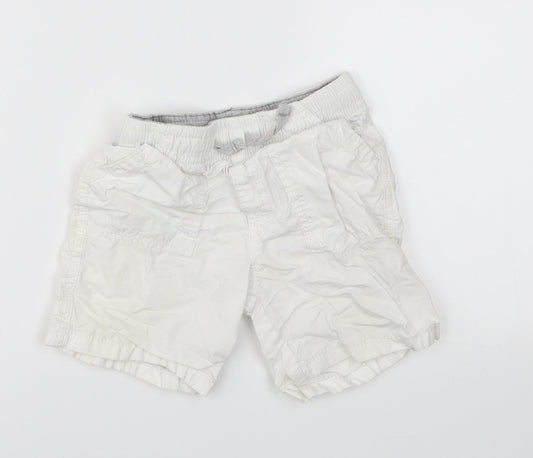 Matalan Boys White Cargo Shorts Size 2-3 Years