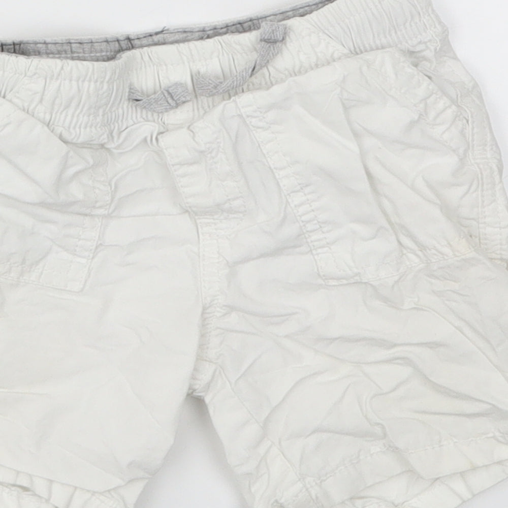 Matalan Boys White Cargo Shorts Size 2-3 Years