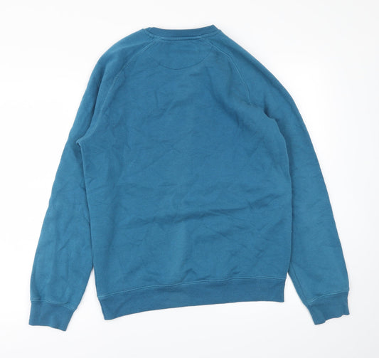 Easy Mens Blue Pullover Sweatshirt Size S