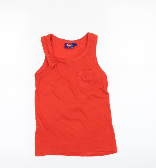 Lee Cooper Boys Orange Basic T-Shirt Size 7-8 Years