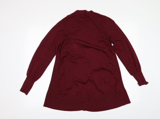 Marks and Spencer Womens Red Cardigan Jumper Size S