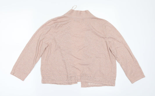 Marks and Spencer Womens Orange Cardigan Jumper Size 12 - Gilter
