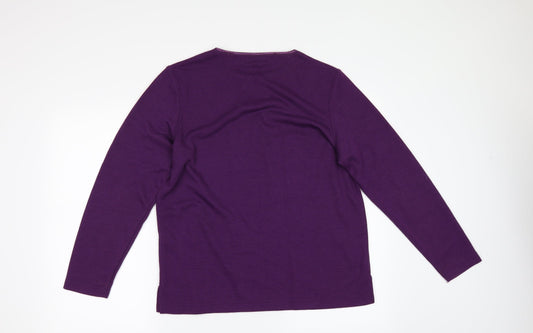 Bonmarché Womens Purple Pullover Jumper Size S
