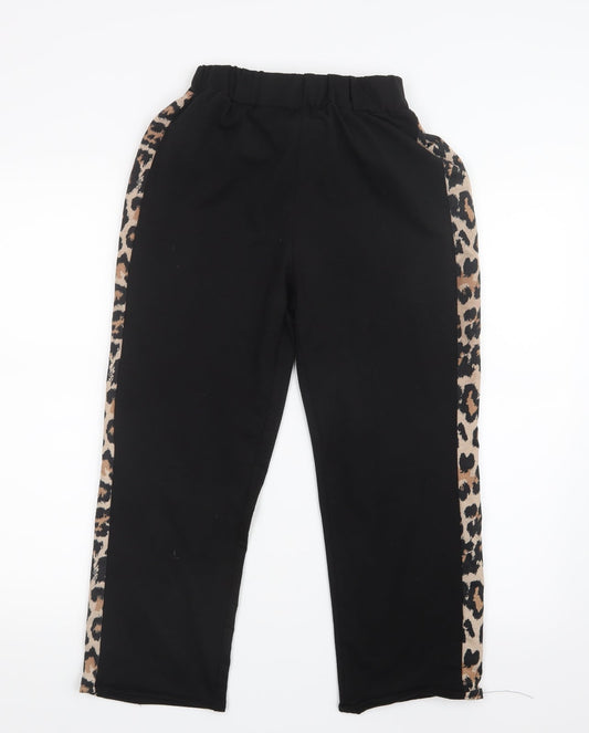 Preworn Womens Black Jogger Trousers Size S L21.5 in