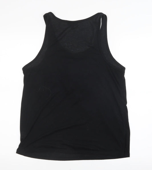 Topshop Womens Black Basic Tank Size 10