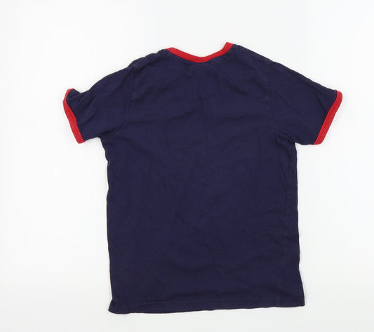FIFA Boys Blue Colourblock Basic T-Shirt Size 9-10 Years - ENGLAND