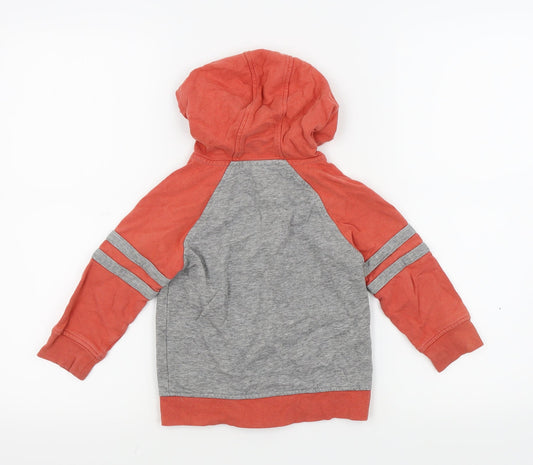 George Boys Grey Colourblock Full Zip Jumper Size 2-3 Years