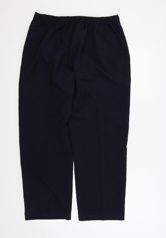 Ellie Louise Womens Black Trousers Size 14 L25 in