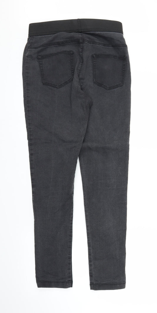 M&S Womens Black Denim Skinny Jeans Size 10 L28 in