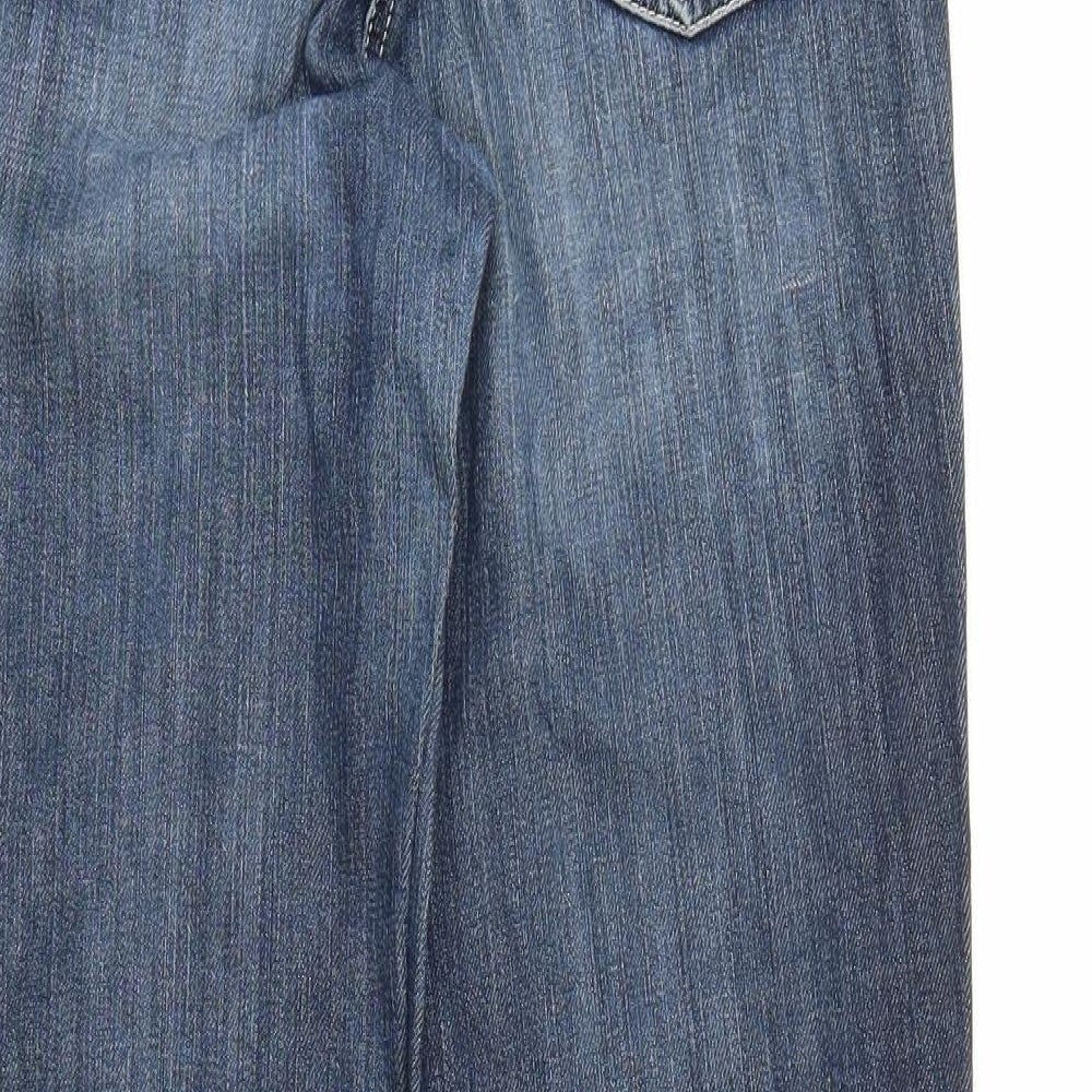 Cambio Womens Blue Denim Straight Jeans Size 10 L27 in