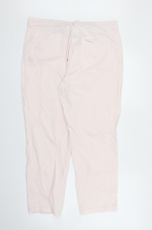 Vanilia Womens Pink Trousers Size M L24 in
