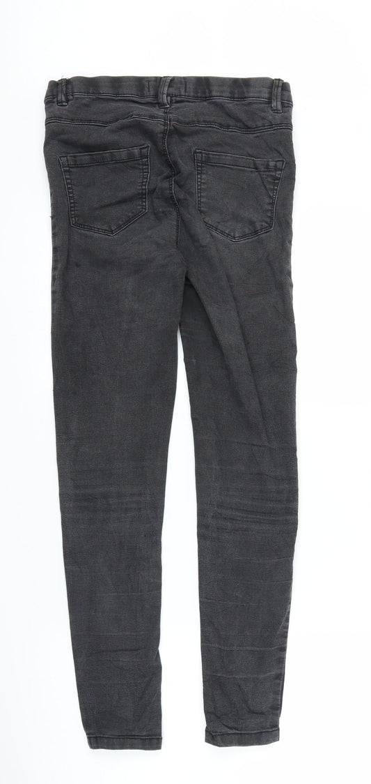 House Womens Black Jegging Trousers Size 8 L26 in