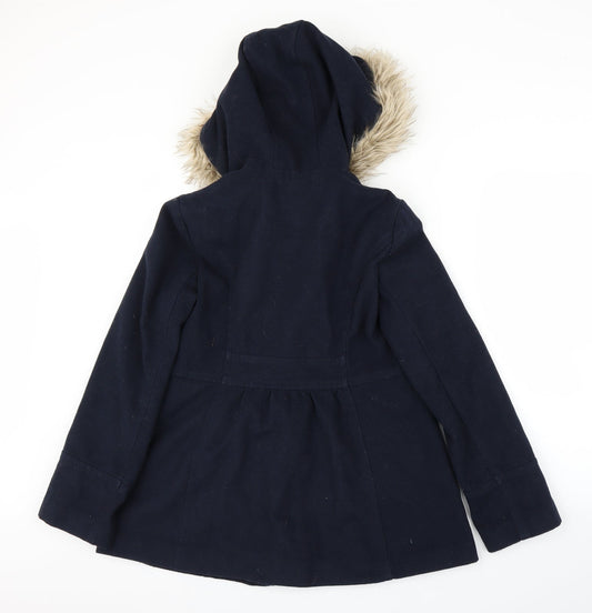 Primark Womens Blue Overcoat Coat Size 8