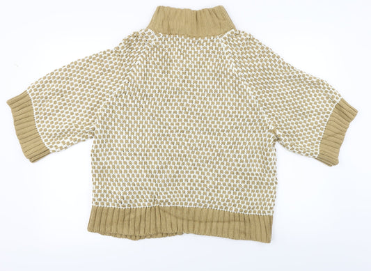 Jones New York  Womens Beige   Full Zip Jumper Size M