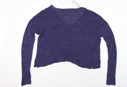 Pull&Bear Womens Blue Pullover Jumper Size XL