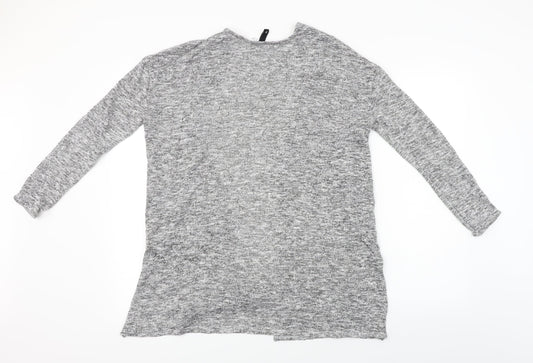 H&M Womens Grey Cardigan Jumper Size S