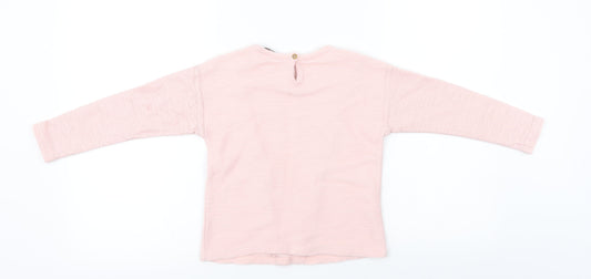 George Girls Pink Basic T-Shirt Size 4-5 Years
