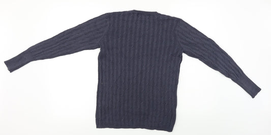 The Earth Collection Mens Grey Pullover Jumper Size S