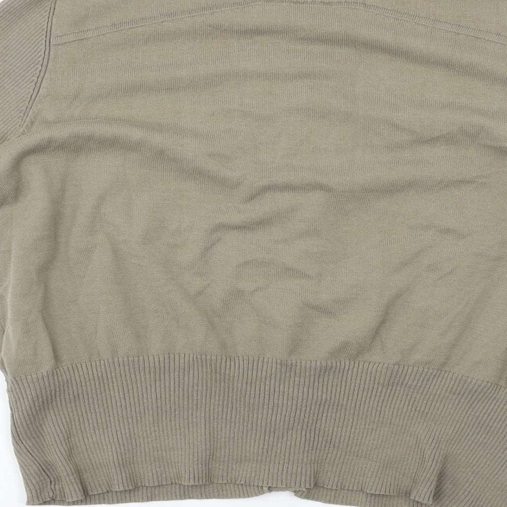 Autograph Womens Brown Cardigan Jumper Size 14