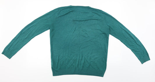 Marks and Spencer Womens Green Pullover Jumper Size 10