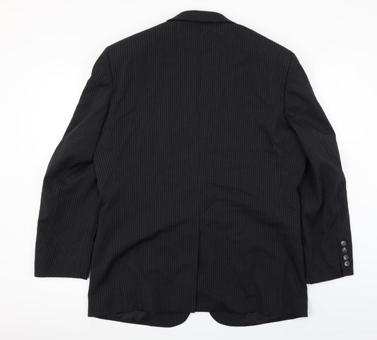 Peter Van Holland Mens Black Jacket Blazer Size 46