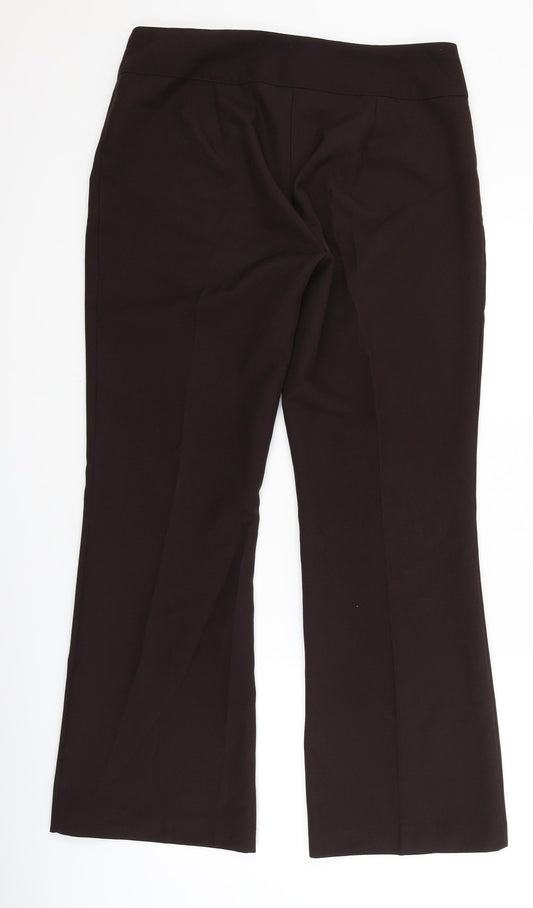 Amarento Womens Brown Dress Pants Trousers Size 14 L29.5 in